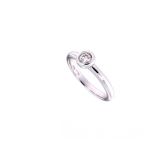 Ring Crivelli Woman in White Gold Diamante 0.20 Ct 276-13876 - 276-13876